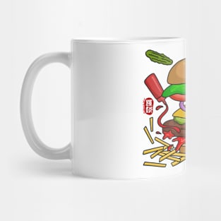 Deconstructed Burger (color) Mug